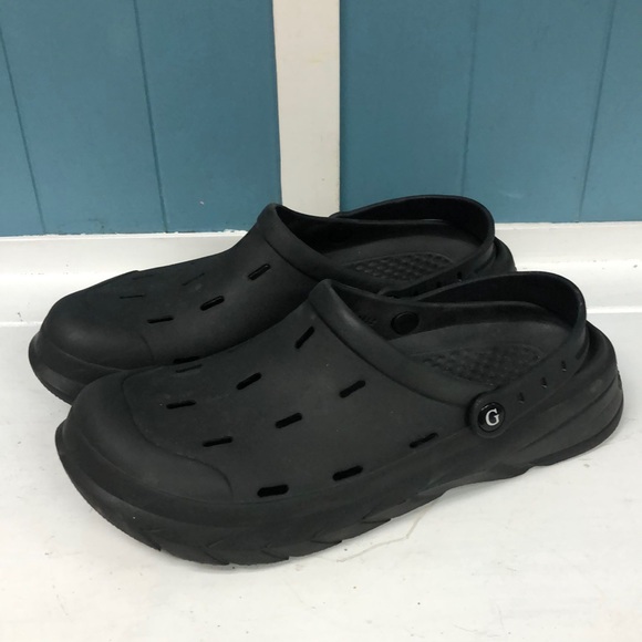 Guess Other - Guess Unisex Black Croc Style Clog rubber shoes mens size 12